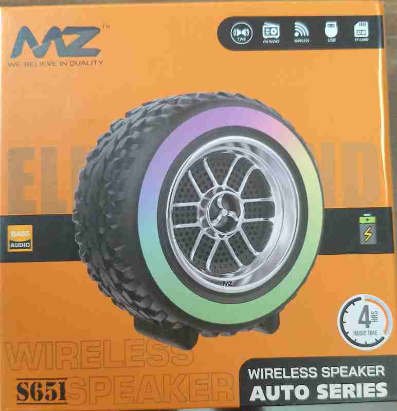 MZ Tyre Speaker S651 With LED light